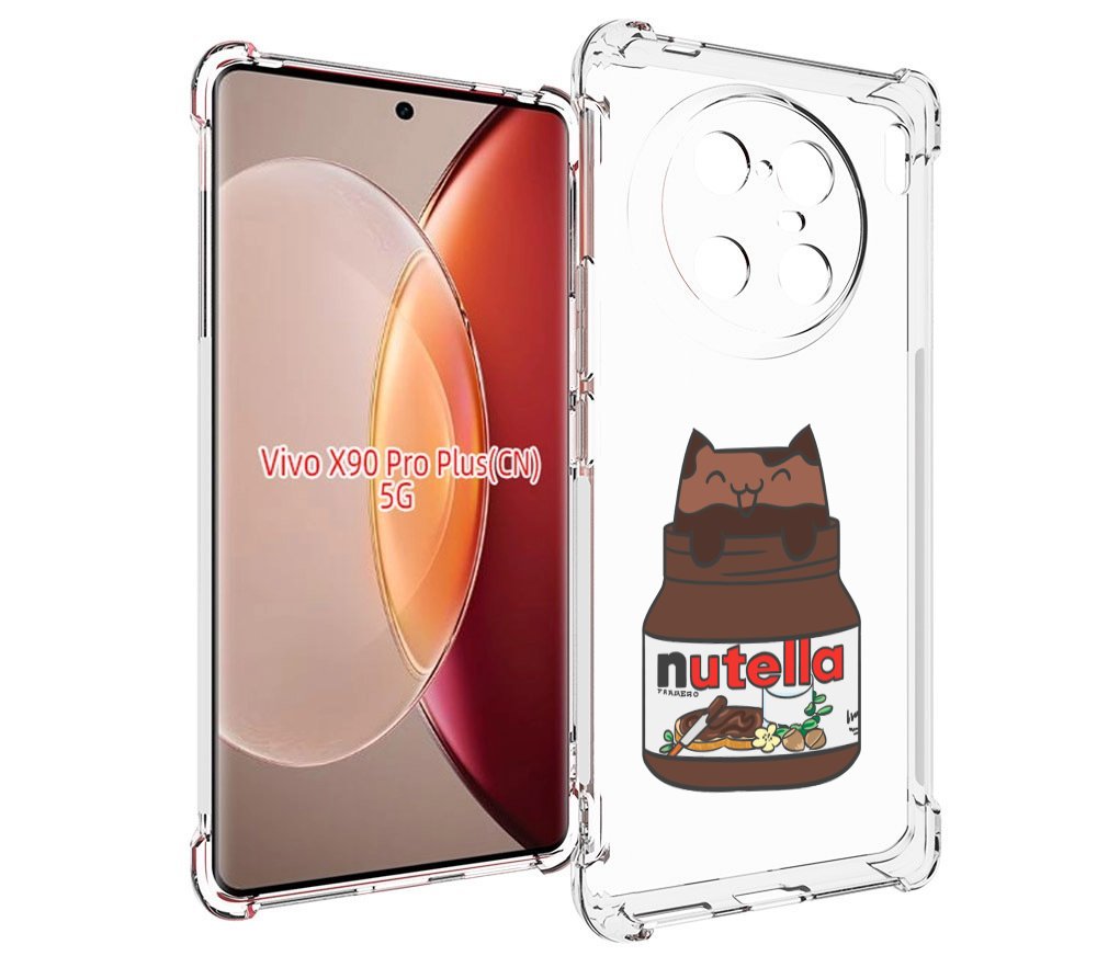 

Чехол MyPads кошечка-в-нутелле для Vivo X90 Pro Plus, Прозрачный, Tocco