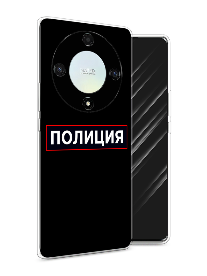 

Чехол Awog на Honor X9A "Police logo", Черный;белый;красный, 6120850-5