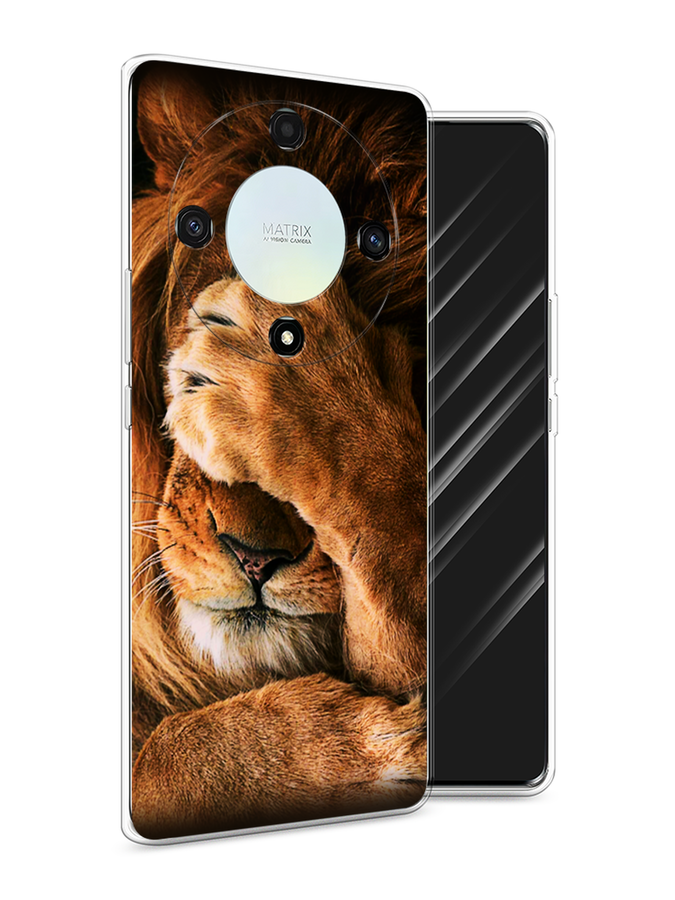 

Чехол Awog на Honor X9A "Львиный стыд", Коричневый;черный, 6120850-1