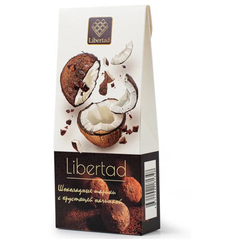 Шоколадные шарики Libertad с хрустящей начинкой со вкусом кокоса, 60 г х 3 шт