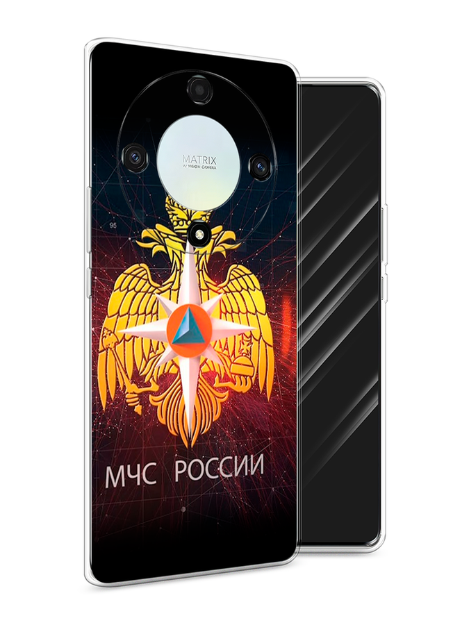 

Чехол Awog на Honor X9A "МЧС России", Черный;желтый;красный, 6120850-5