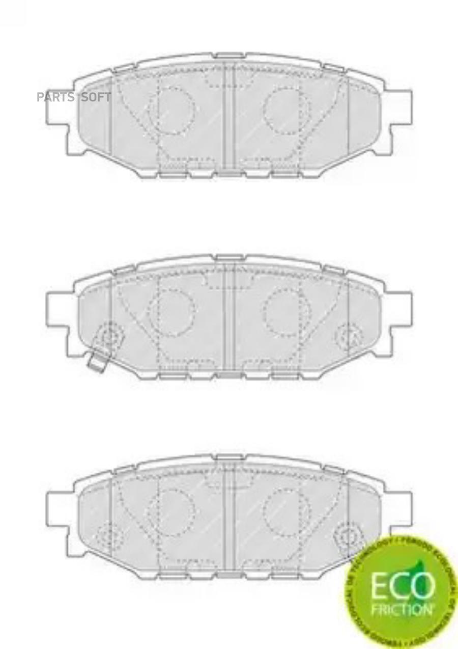 

Тормозные колодки FERODO задние fdb1947