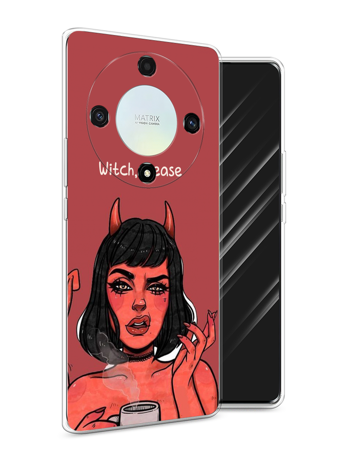 

Чехол Awog на Honor X9A "Evil Girl", Бордовый;черный, 6120850-6