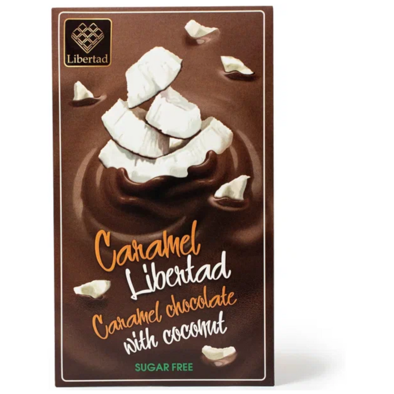 Шоколад Libertad без сахара карамельный с кокосом, 40 г х 4 шт