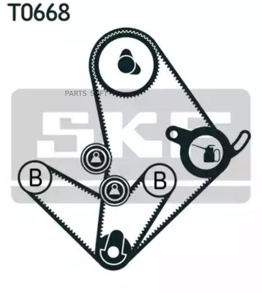 

Комплект ремня ГРМ SKF VKMA 95014