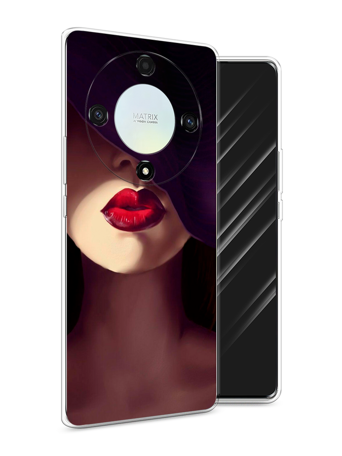 

Чехол Awog на Honor X9A "Красные губы", Черный;бежевый;красный, 6120850-7
