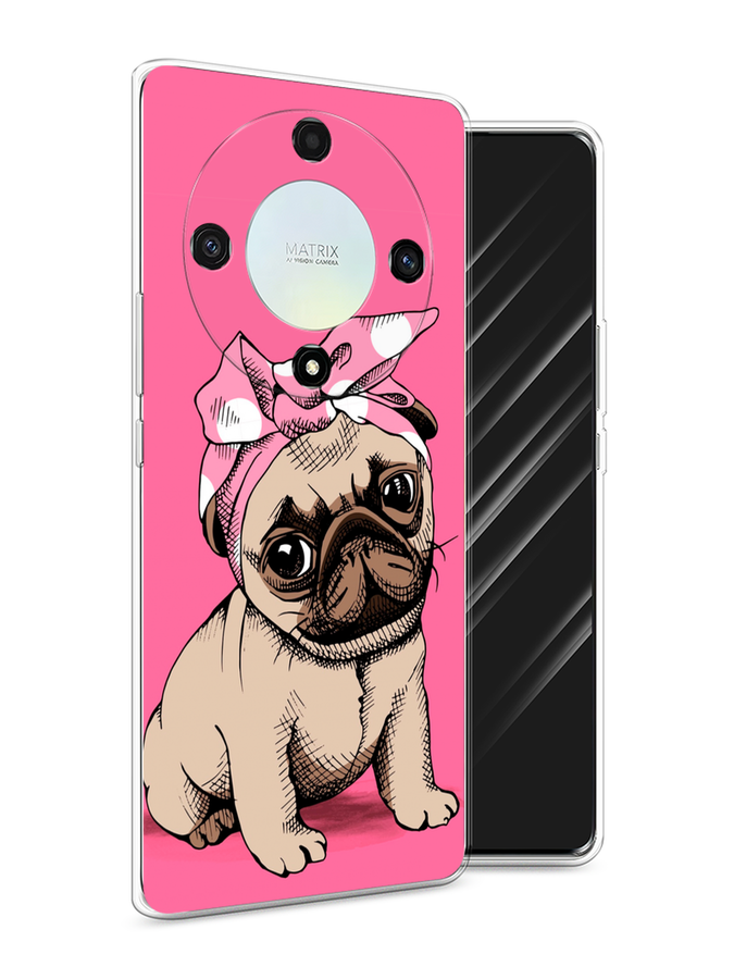 

Чехол Awog на Honor X9A "Dog Pin-Up", Розовый;бежевый, 6120850-2
