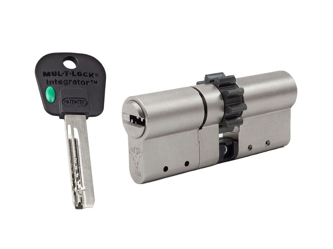 

Цилиндр Mul-t-lock Integrator Modular ключ-ключ (размер 65х55 мм) - Никель, Шестеренка, Серебристый