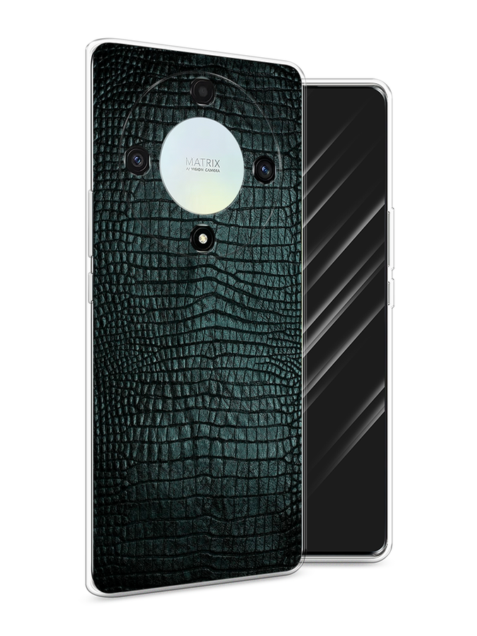 

Чехол Awog на Honor X9A "Черная змея", Черный;серый;голубой, 6120850-3