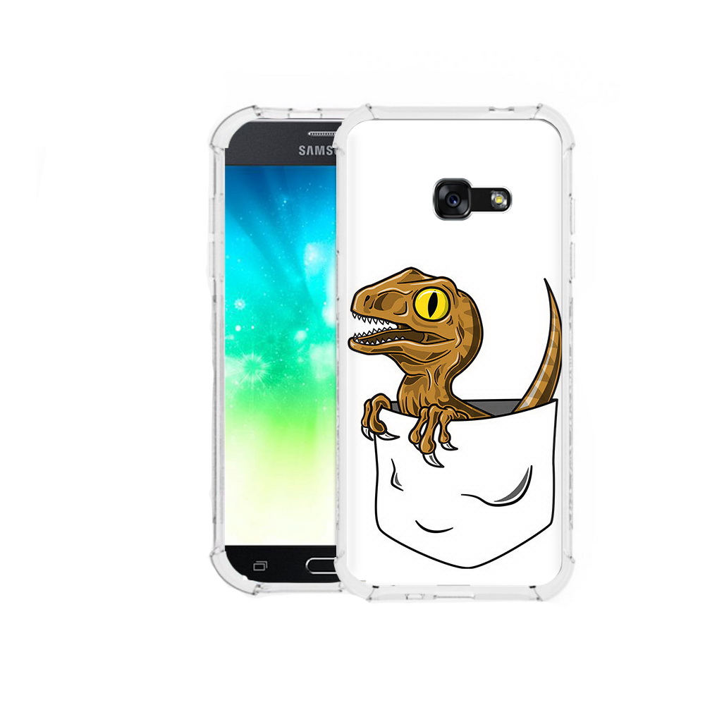 

Чехол MyPads Tocco для Samsung Galaxy A3 (2016) динозавр в кармане, Прозрачный, Tocco