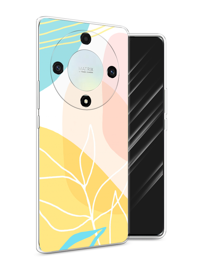 

Чехол Awog на Honor X9A "Летнее настроение", Желтый;голубой;розовый, 6120850-10