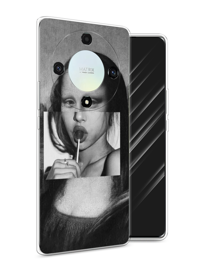 

Чехол Awog на Honor X9A "Mona Lisa sucking lollipop", Серый, 6120850-9