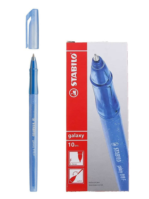 

Ручка шариковая 0,3мм STABILO Galaxy, синяя 1 шт