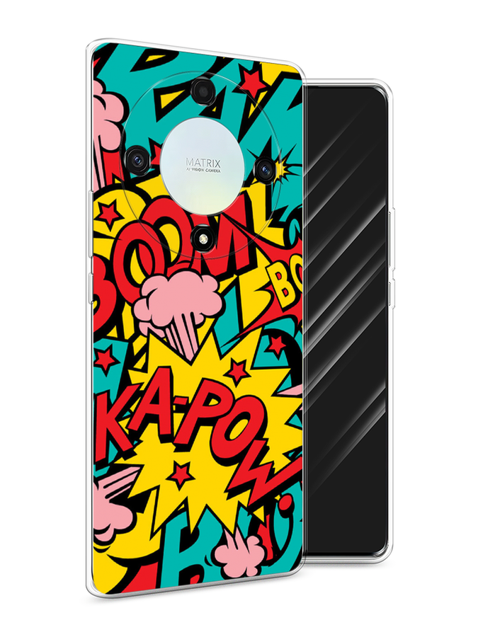 

Чехол Awog на Honor X9A "Постер pop art", Бирюзовый;желтый;красный, 6120850-9