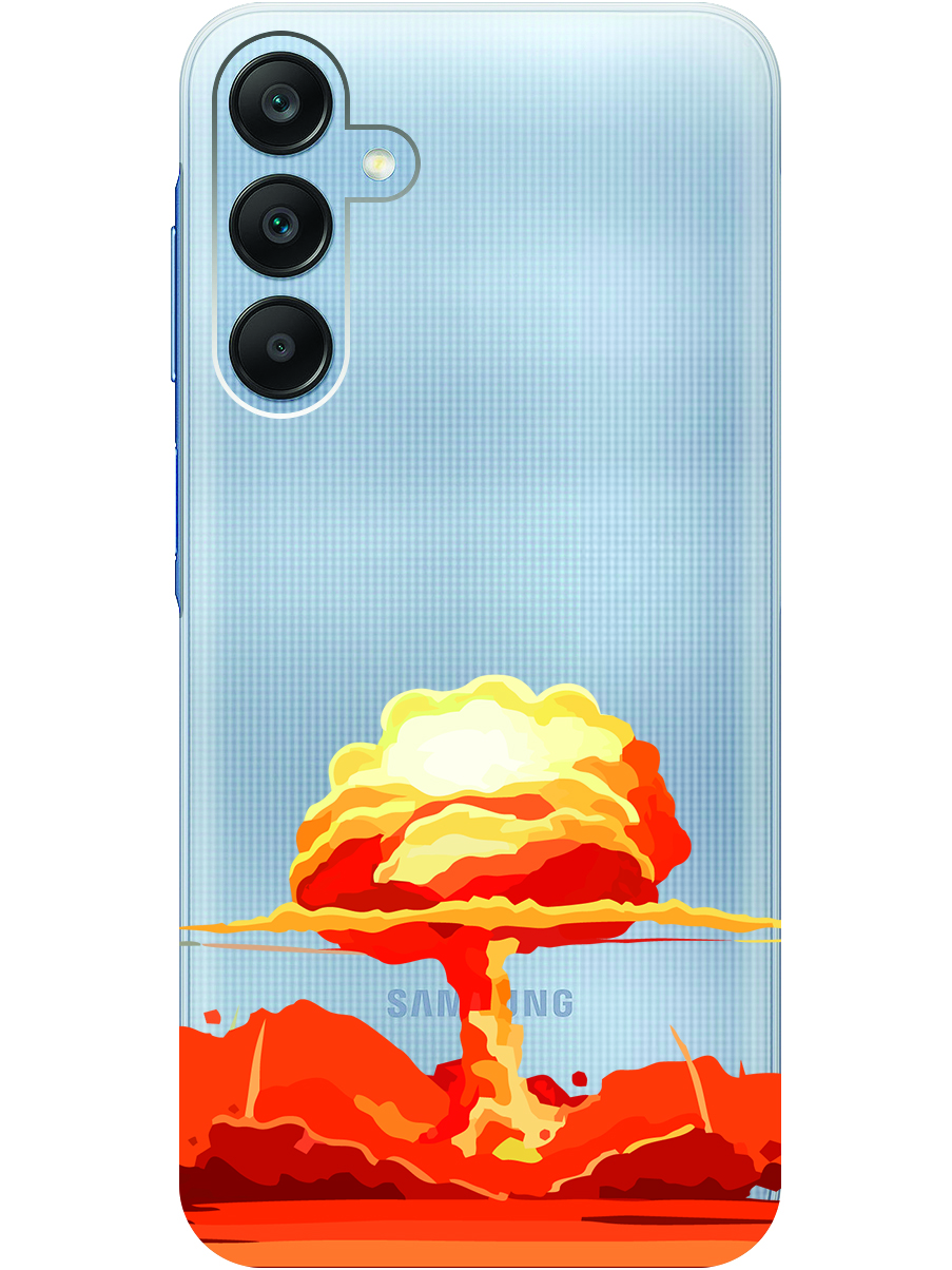 

Силиконовый чехол на Samsung Galaxy A25 с рисунком "Ядерный взрыв" прозрачный, Прозрачный;красный, 20012134