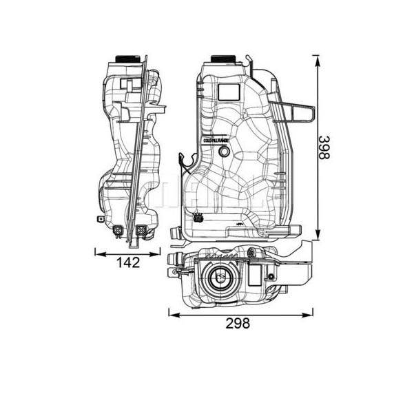 

MAHLE Расширительный бачок RANGE ROVER 5,0L