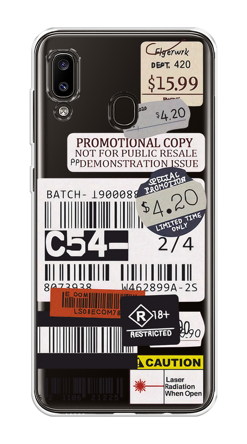 

Чехол на Samsung Galaxy A30/A20 "Flight to Paris", Серый;бежевый, 27550-1