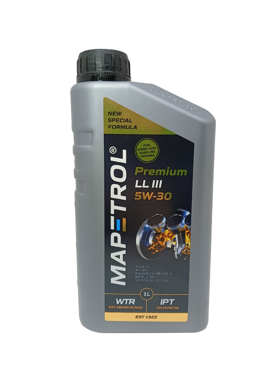 фото Моторное масло mapetrol premium ll iii 5w-30 1л