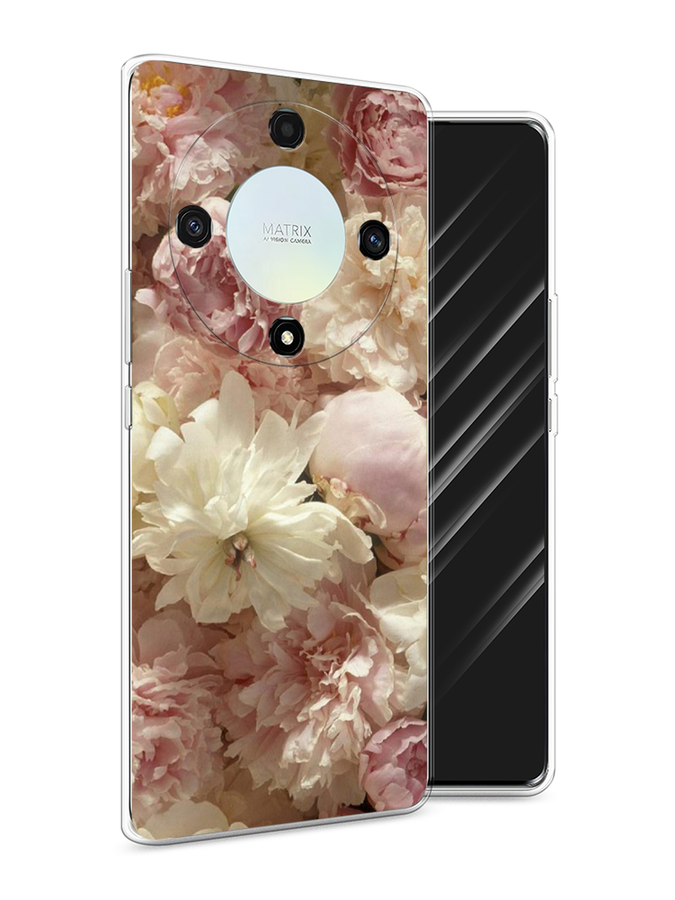 

Чехол Awog на Honor X9A "Пионы светлые", Бежевый;коричневый, 6120850-8