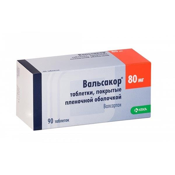 Купить Вальсакор таблетки 80 мг 90 шт., KRKA