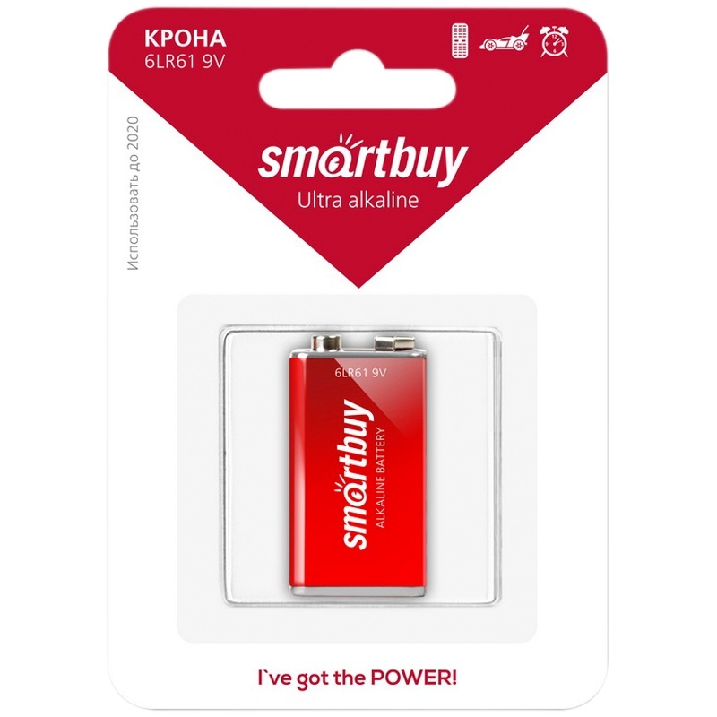 

SmartBuy MN1604, 6LR61, BC1 алкалиновая, Крона