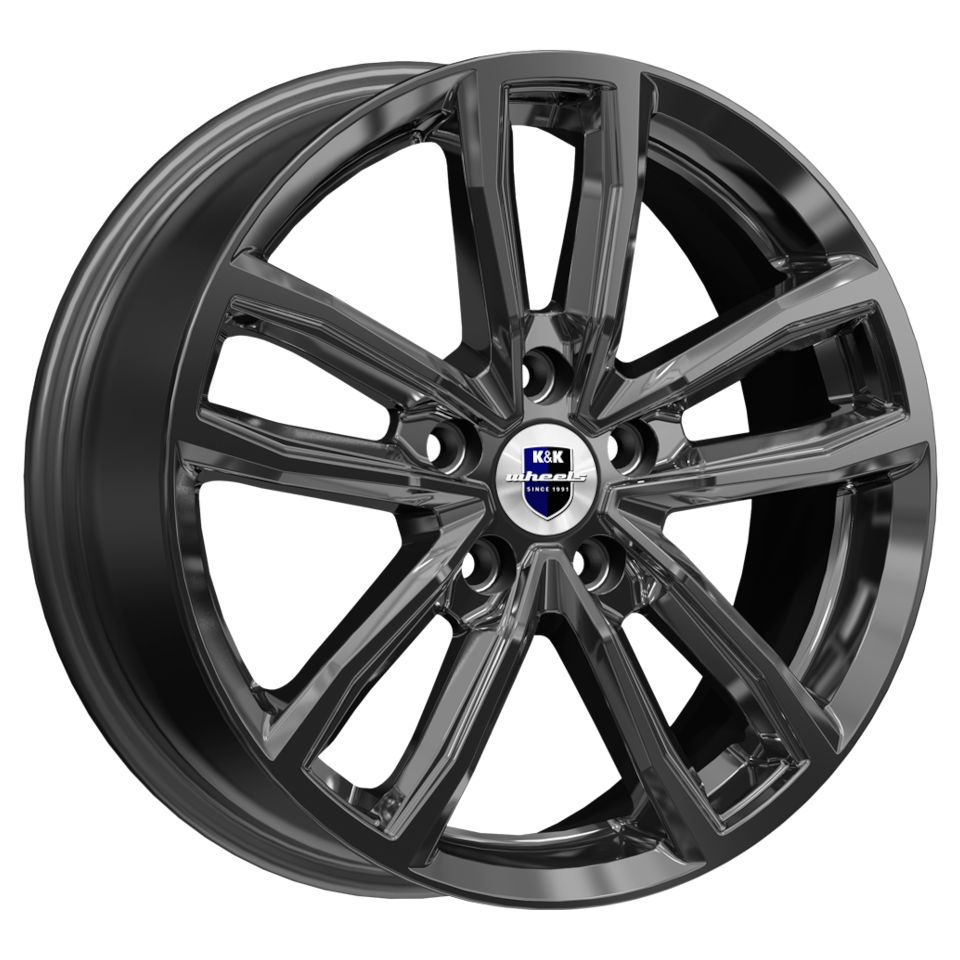 

Колесный диск КиК Каланг (КС1086) R17 5*114,3 ET37 Dia 66.6, литой черный.