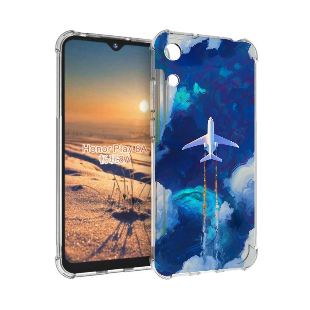 

Чехол бампер MyPads самолет-в-небе-рисунок для Honor 8A, Прозрачный, Tocco