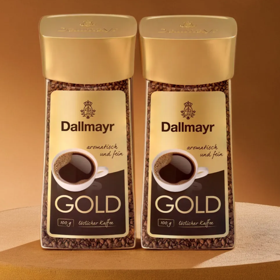 Кофе растворимый Dallmayr Gold, 100 г х 2 шт