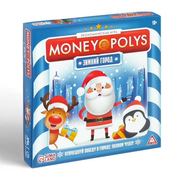 Экономическая игра «MONEY POLYS. Зимний город», 60 карт экономическая настольная игра сквирл биизнес пчелиное дело