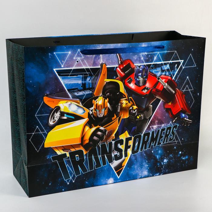 фото Пакет ламинат "transformers", 61х46х20 см, трансформеры hasbro