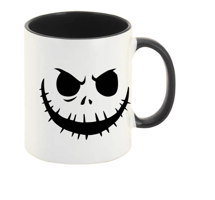 

Кружка CoolPodarok Halloween Джек ЧБ