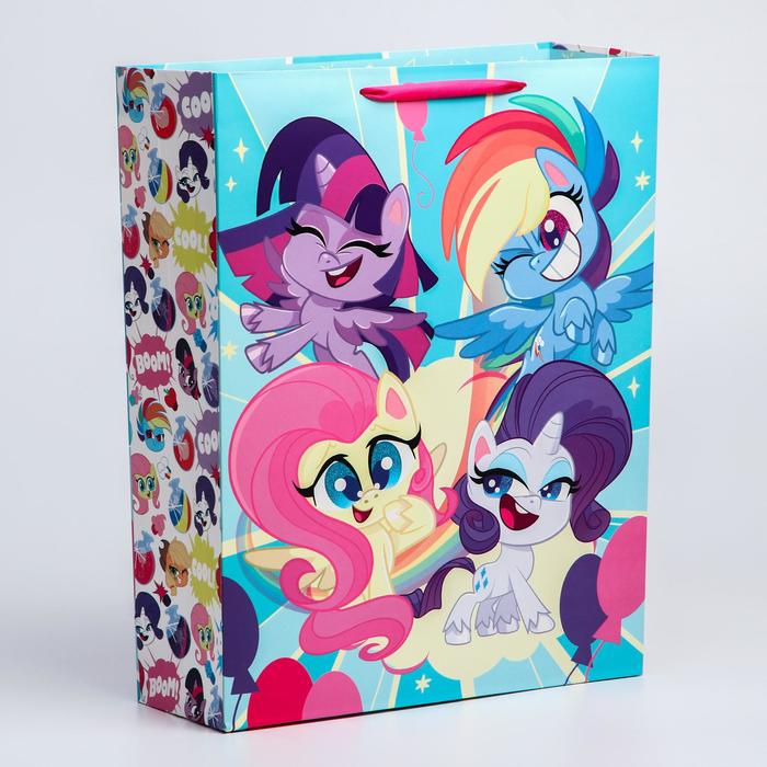 Пакет подарочный Hasbro вертикальный Super cute! 31х40х11 см My Little Pony