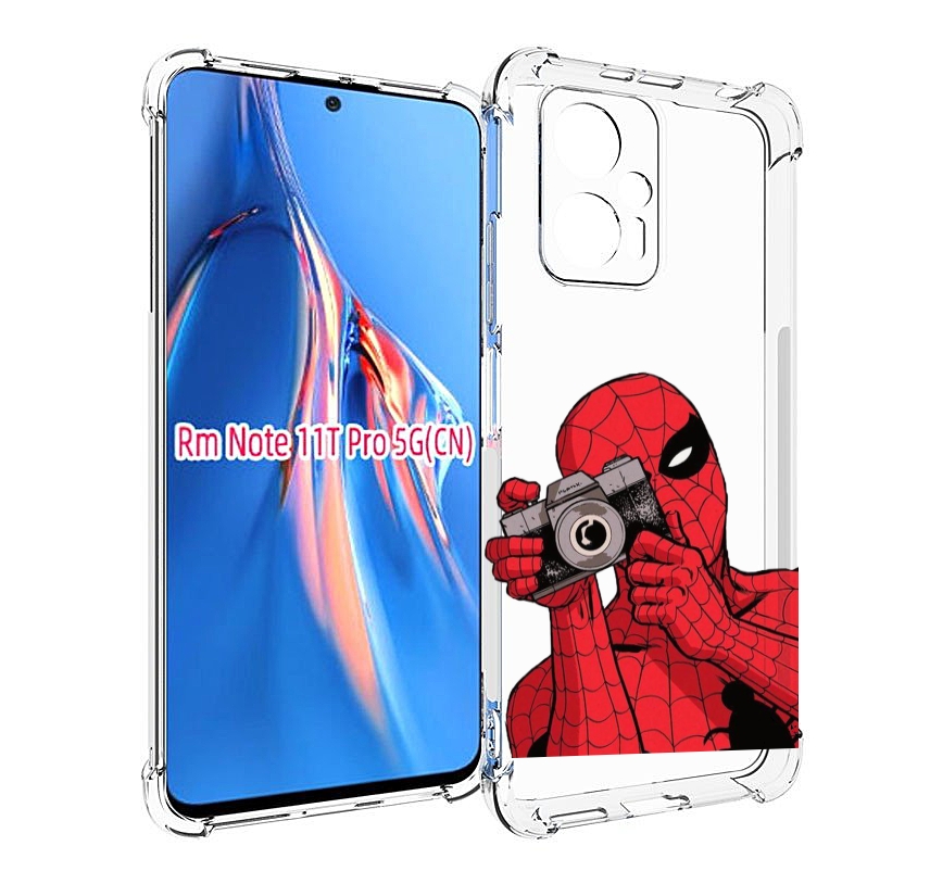 

Чехол MyPads человек паук фотограф детский для Xiaomi Redmi Note 11T Pro / 11T Pro Plus..., Прозрачный, Tocco