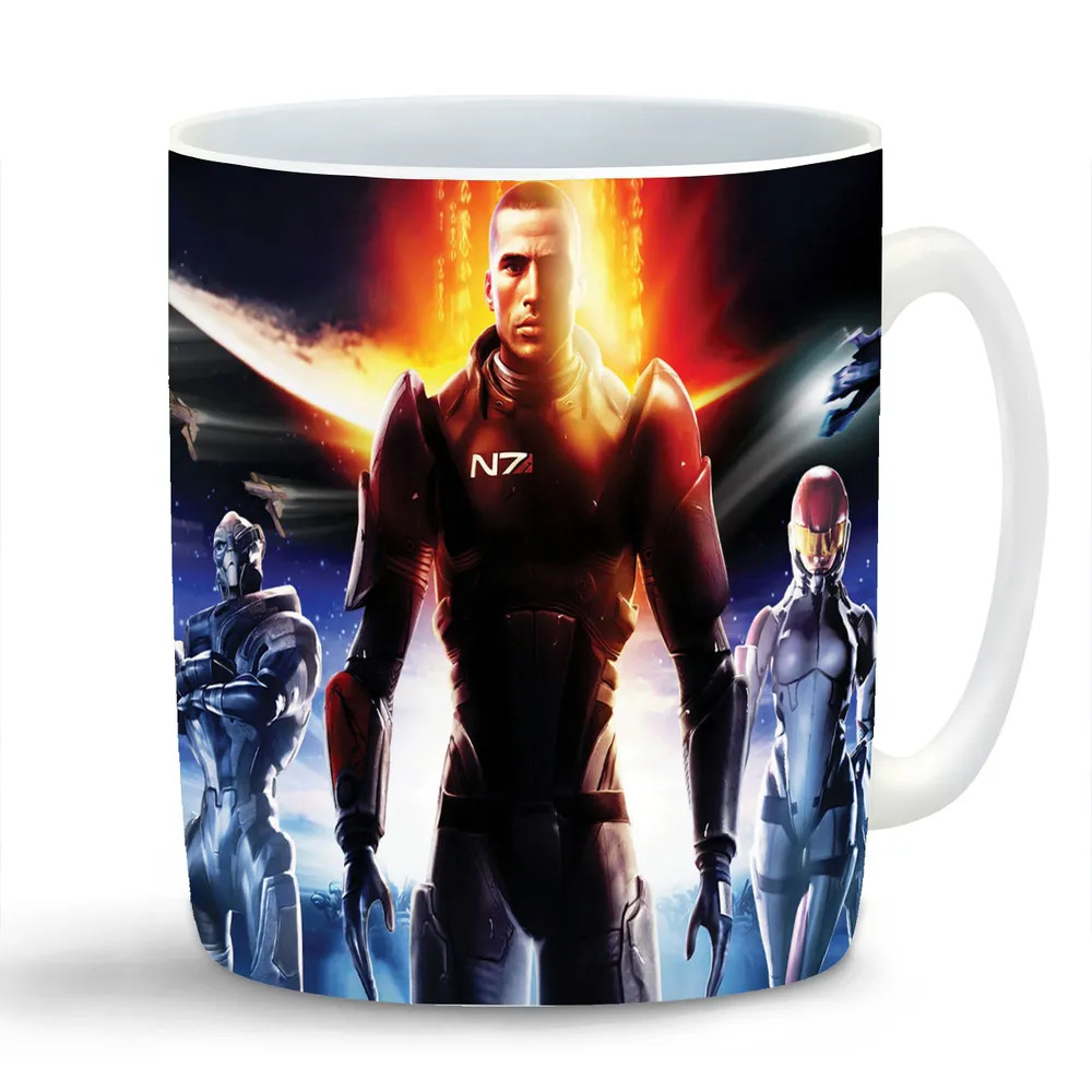 

Кружка CoolPodarok mass effect Персонажи Трио Войско