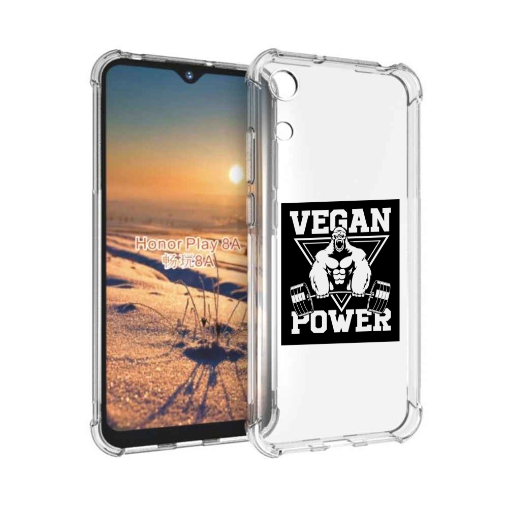 

Чехол бампер MyPads сила-вегана для Honor 8A, Прозрачный, Tocco