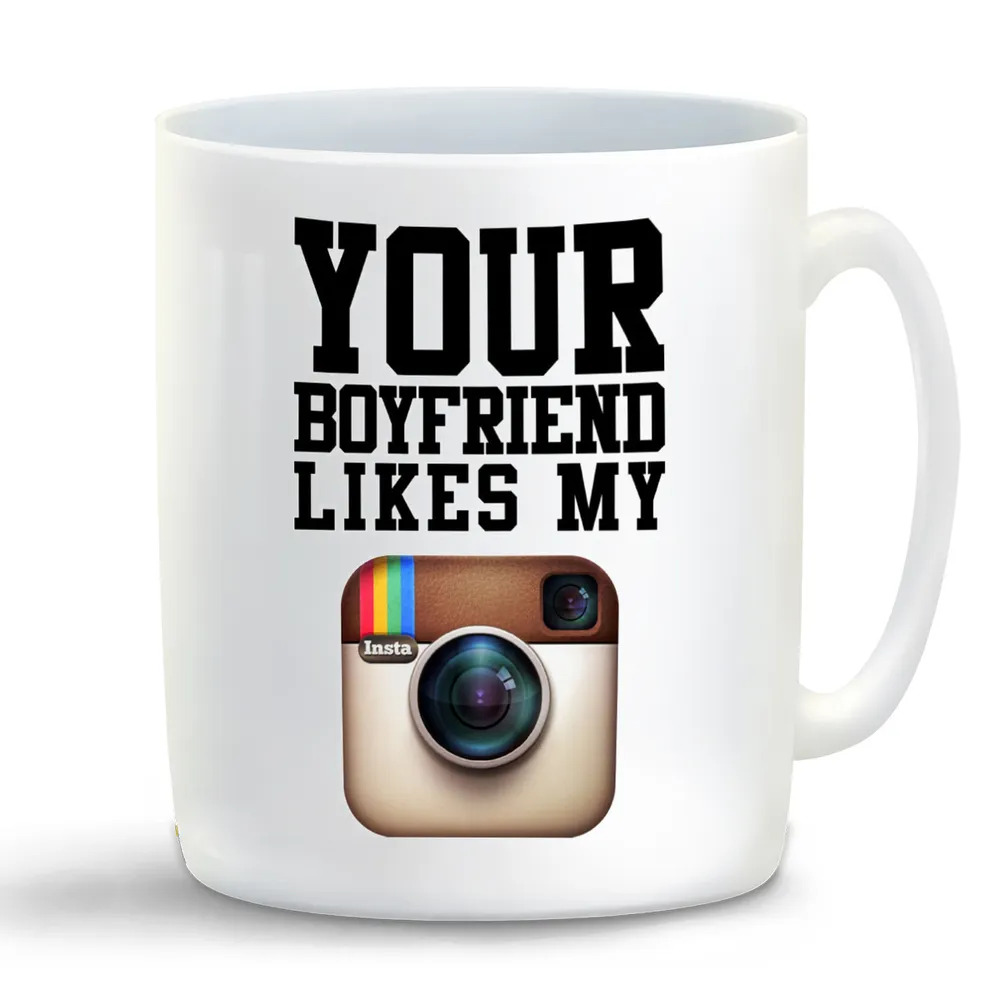 

Кружка CoolPodarok Your boyfriend likes my instagram