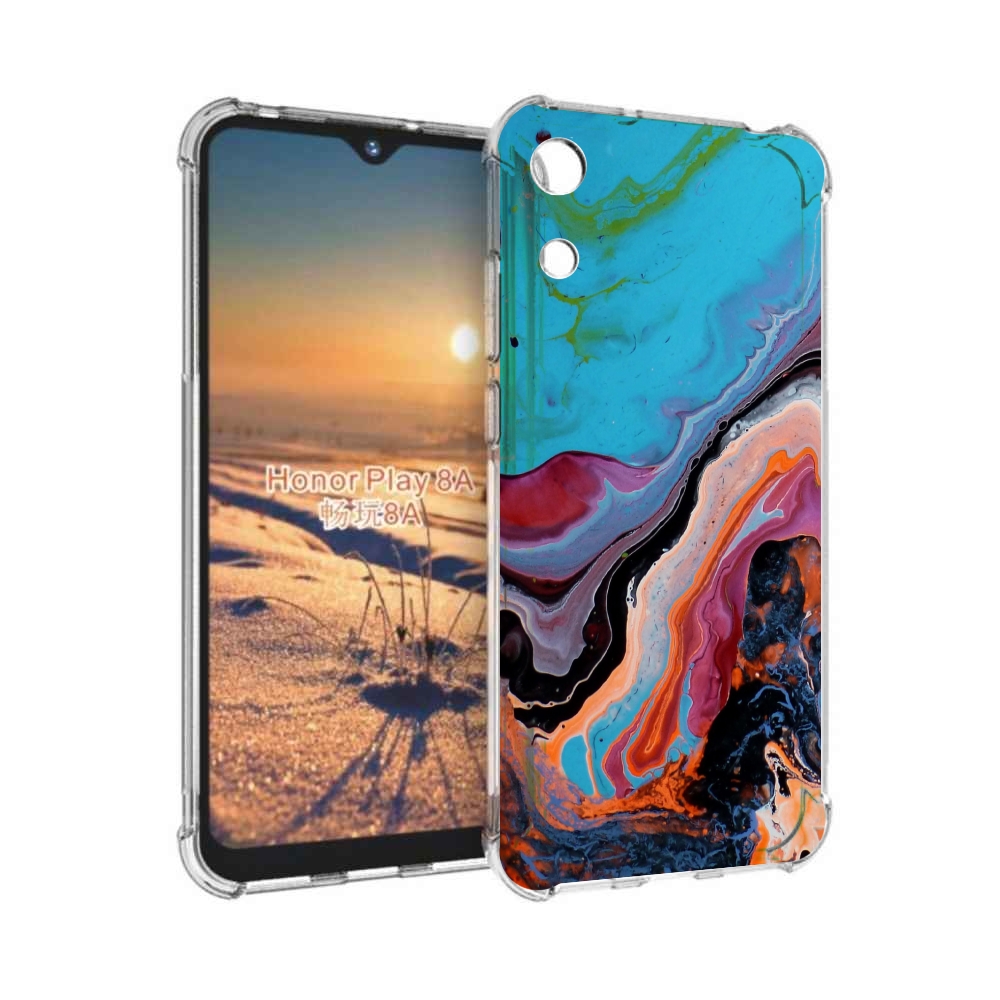 

Чехол бампер MyPads смешанные краски для Honor 8A, Прозрачный, Tocco
