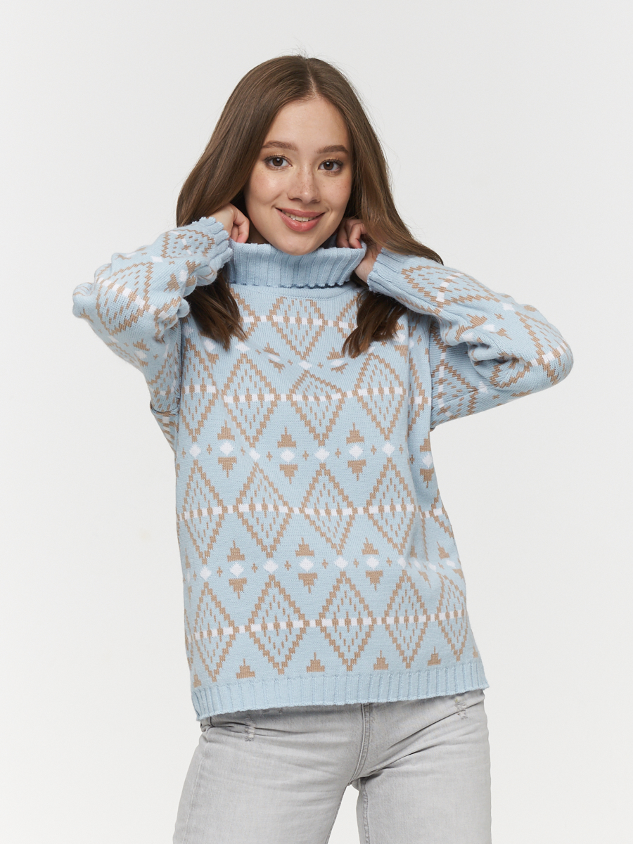 

Свитер женский VAY 202-41077 голубой 46 RU, 202-41077