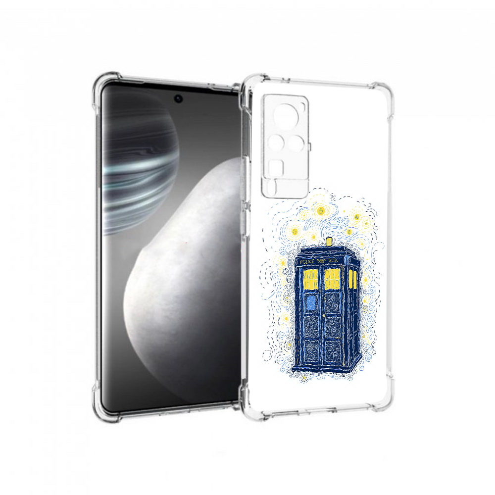 

Чехол MyPads Tocco для Vivo X60 pro будка рисунок (PT226972.385.249), Прозрачный, Tocco