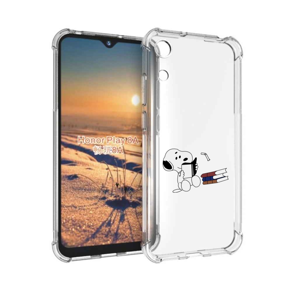 

Чехол бампер MyPads собака-с-книжками для Honor 8A, Прозрачный, Tocco