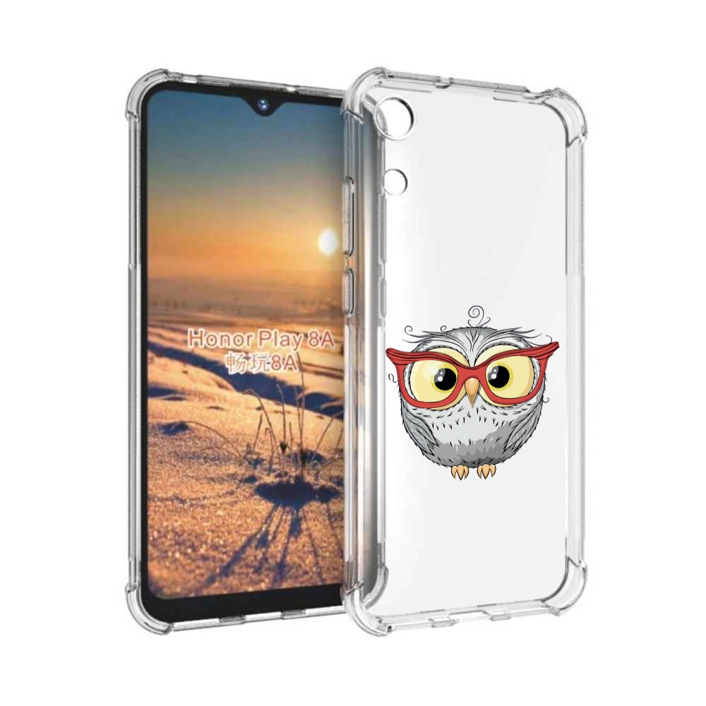 

Чехол бампер MyPads сова-в-красных-очках для Honor 8A, Прозрачный, Tocco