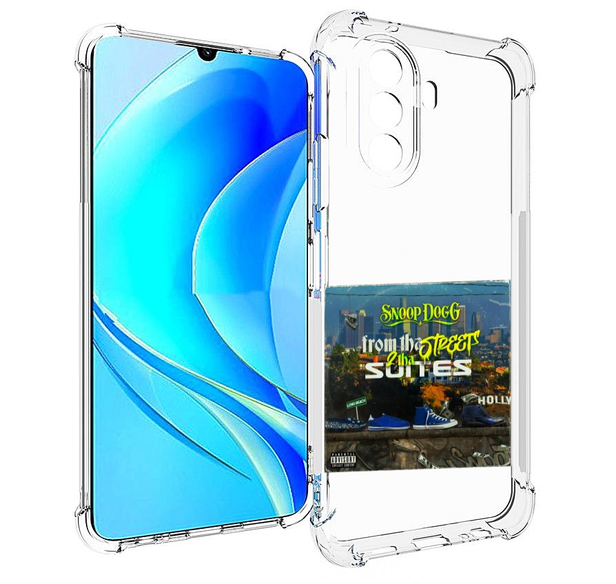 

Чехол MyPads Snoop Dogg FROM THE STREET 2 THA SUITES для Huawei Nova Y70, Прозрачный, Tocco