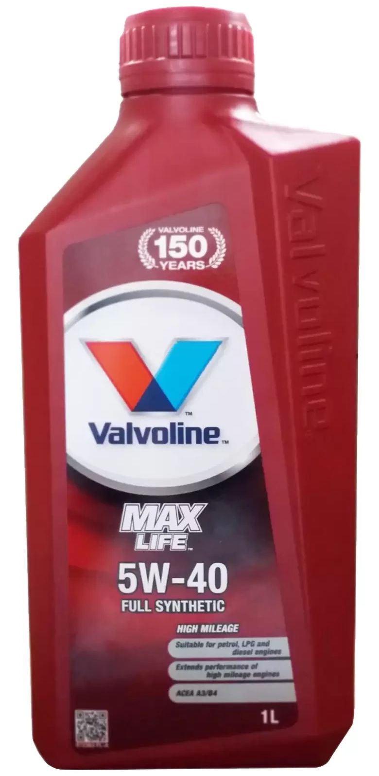 

Моторное масло Valvoline MAXLIFE 5W40 1л, Масло Valvoline MAXLIFE 5W40 1л