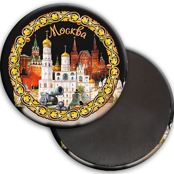 

Магнит "Москва. Коллаж на черном фоне", 78 мм