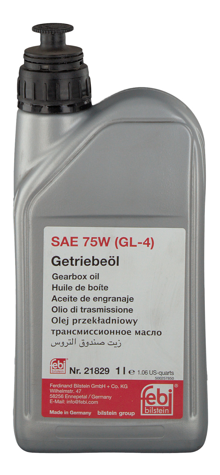 фото Масло трансмиссионное sae 75w (gl-4) жёлтое, 1л. febi