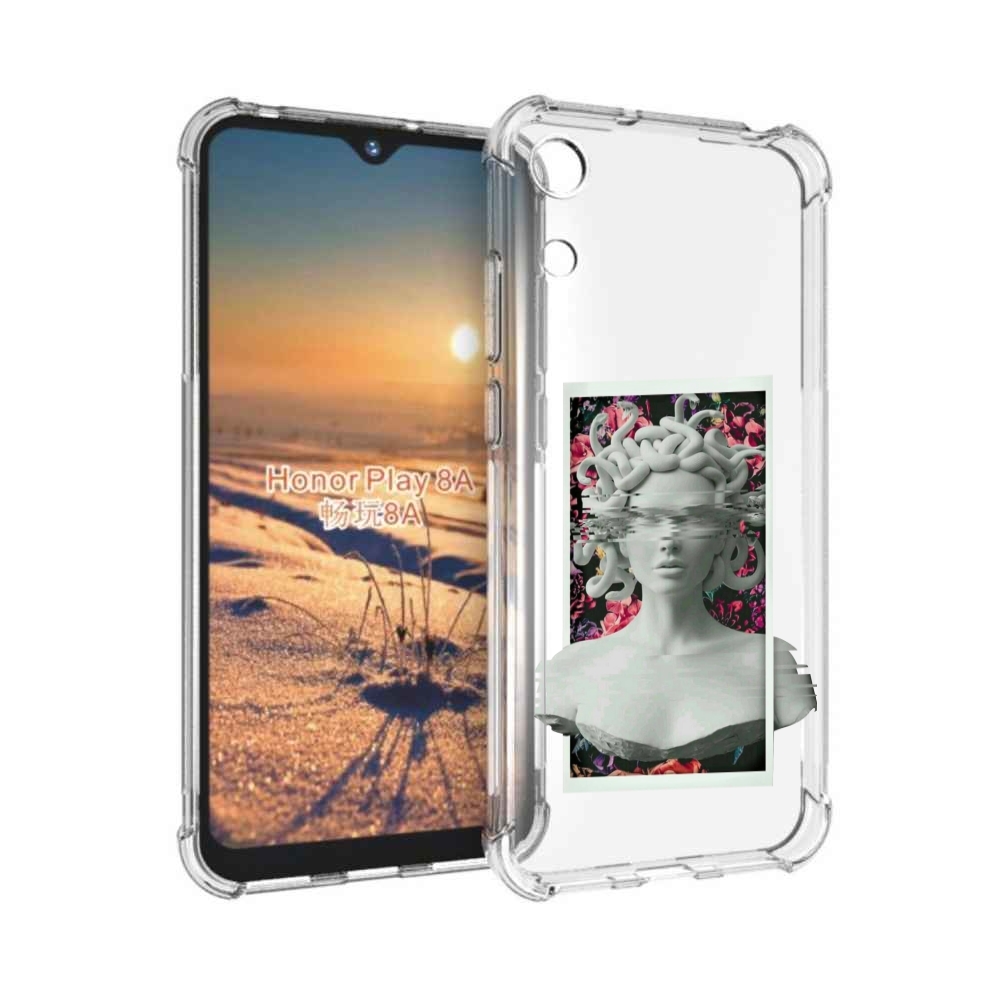 

Чехол бампер MyPads статуя-медузы для Honor 8A, Прозрачный, Tocco