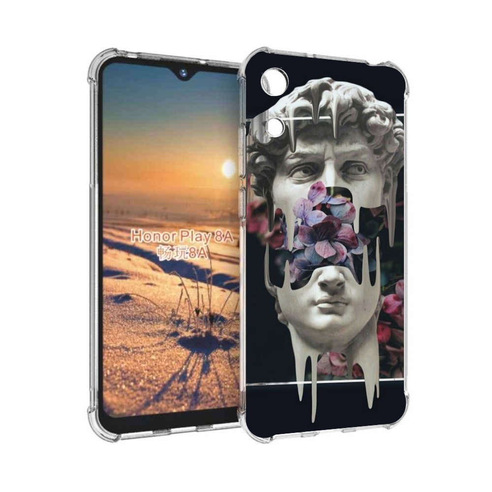 

Чехол бампер MyPads статуя-с-цветами-внутри для Honor 8A, Прозрачный, Tocco