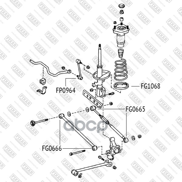 FIXAR FG1068 Проставка пружины нижняя 1шт 530₽