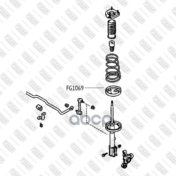 FIXAR FG1069 Проставка пружины нижняя 1шт 820₽