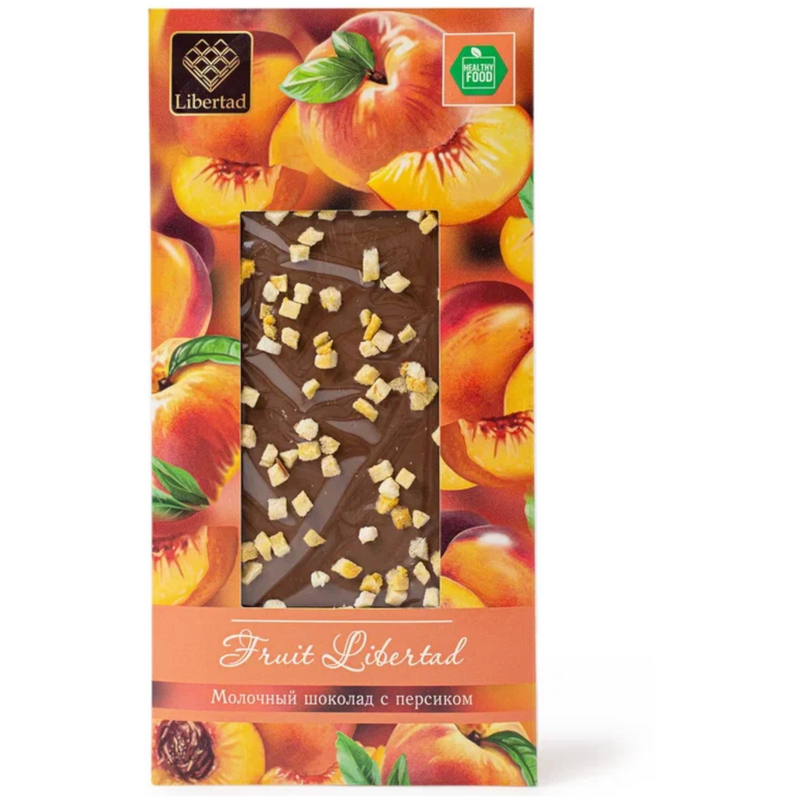 Шоколад молочный Libertad с персиком Fruit, 80 г х 3 шт